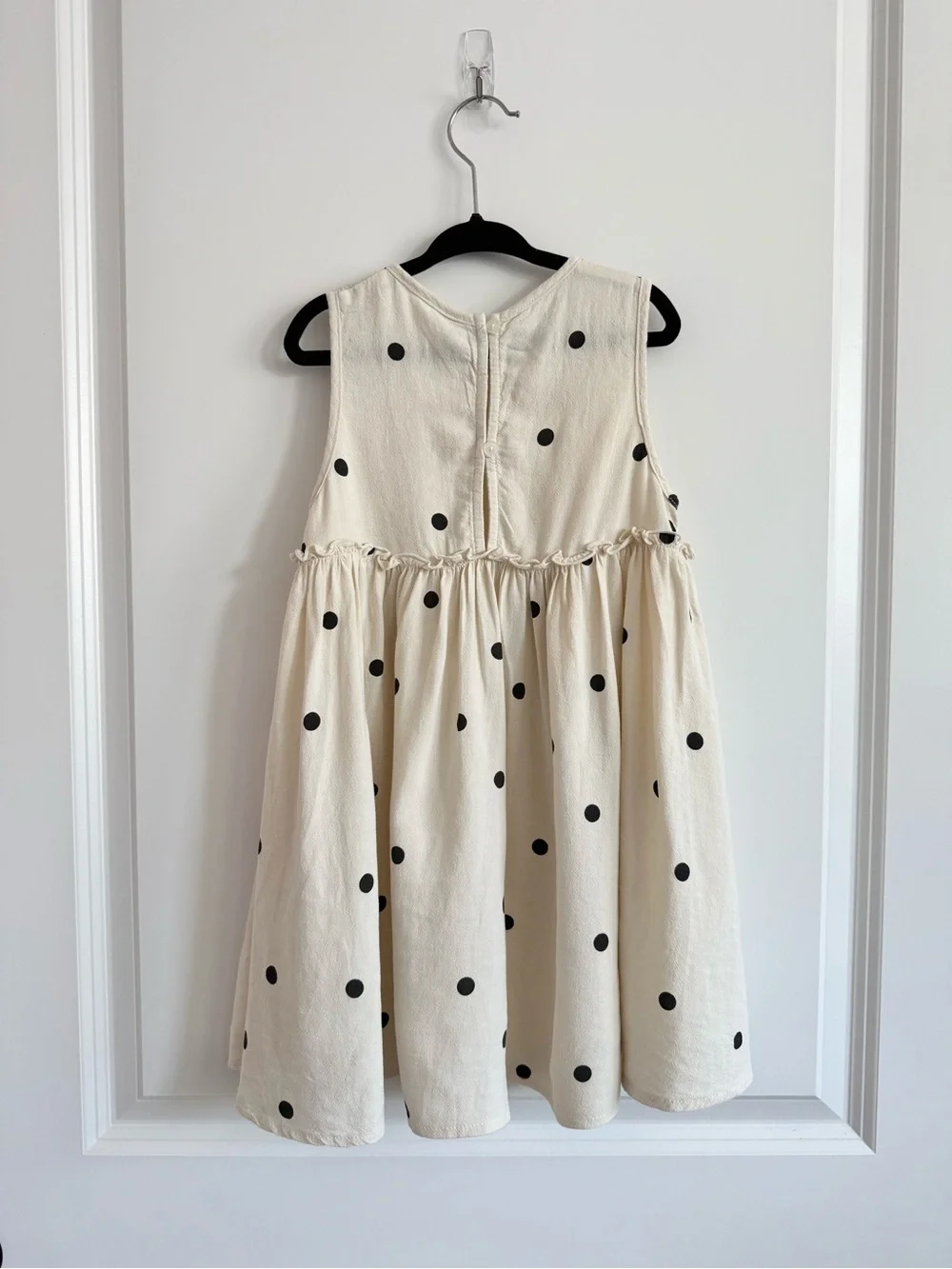 RYLEE + CRU • size 4-5y • Harper Dress Polka Dot Cream & Black Babydoll Dress